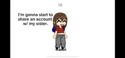 Sharing an account 