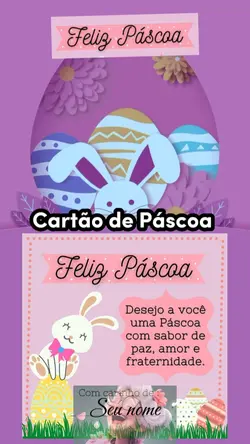 Cartão de Páscoa 