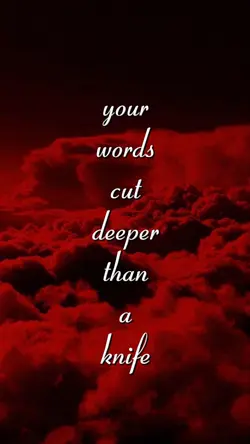 Words cut deep