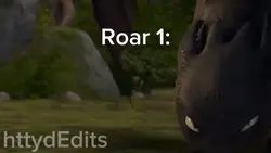 Toothless roars 1-3
