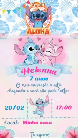 Convite Stitch 