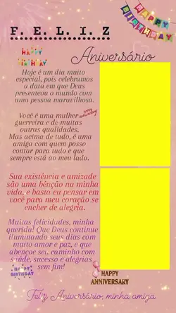 aniversário amiga