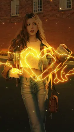 Glowing text lyrics