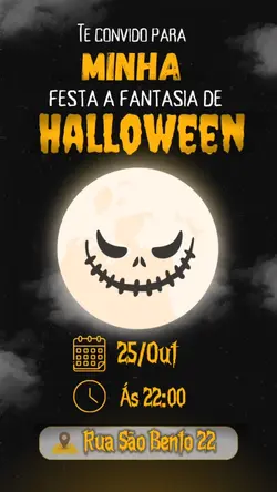 Convite Halloween 