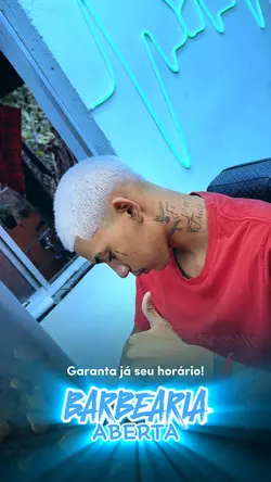 Barbearia aberta 💙