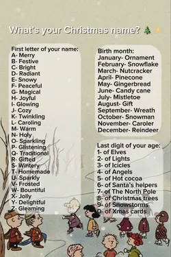 Christmas name 🎄✨