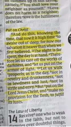 Put on Jesus Christ 