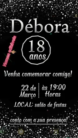 Convite aniversário 