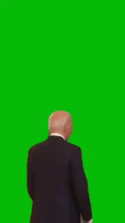 Biden looking back