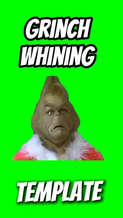 Grinch crying