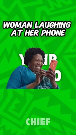 Woman laughing