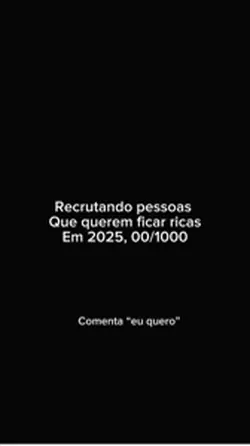 Recrutando pessoas 