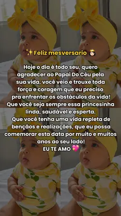Mesversario menina 