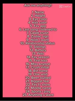 Ask me anything 