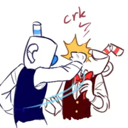 jumps in cuphead fan