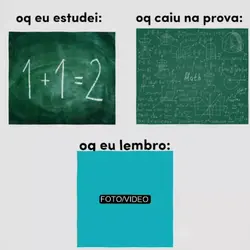 o que estudei vs