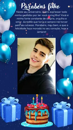 parabéns filho 