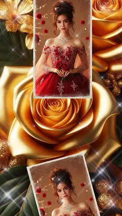 Golden roses