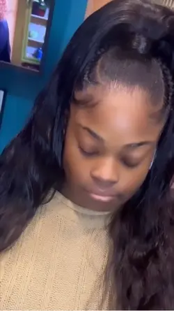 Half up half down 