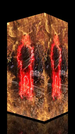 Neon cube effect