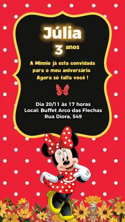 Convite Minnie