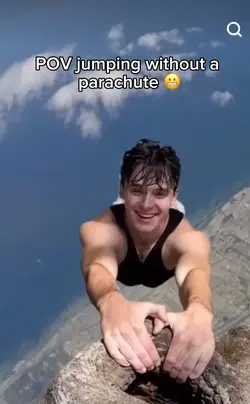 Without a parachute 