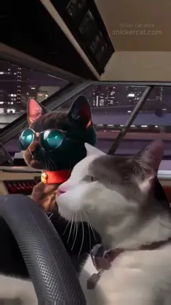 Cats driving 