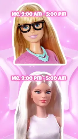 Barbie AM vs PM 