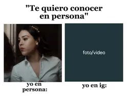 en persona/ en ig