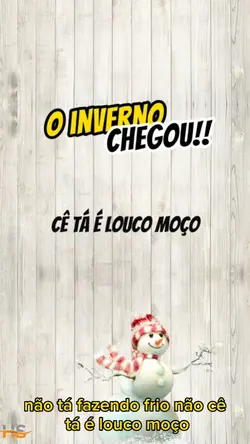 inverno chegou