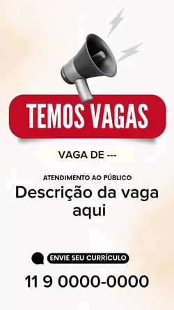 TEMOS VAGAS 