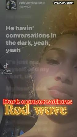 In the dark 💔