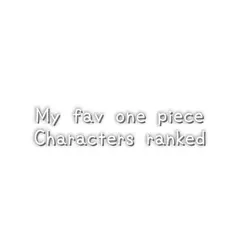 My fav characters