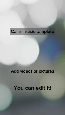 Calm music template