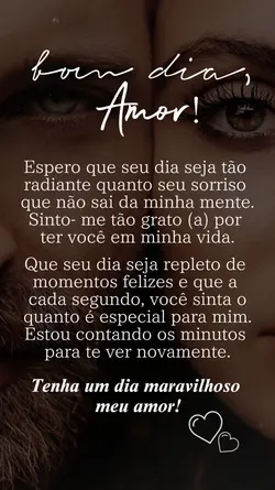 Bom dia Amor