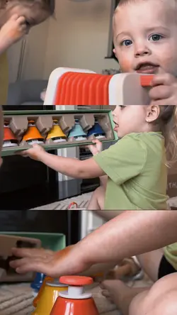 Kids playing toy ad