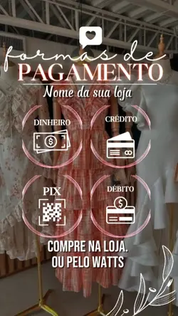 Formas de pagamento 