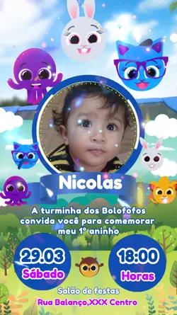 Convite Bolofofos 