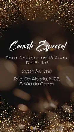 Convite aniversário
