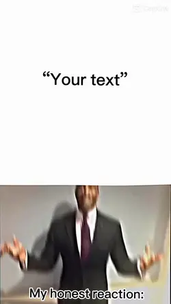 My honest reaction 