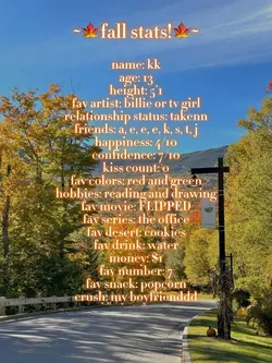 ~🍁fall stats!🍁~