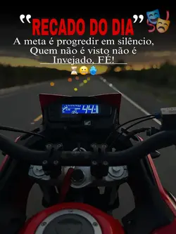 Recado do dia!