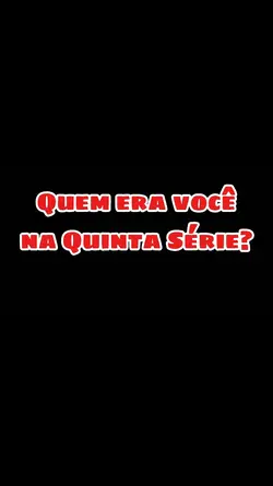 A 5° Série de antes
