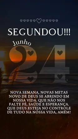 Segunda, 24 de Junho
