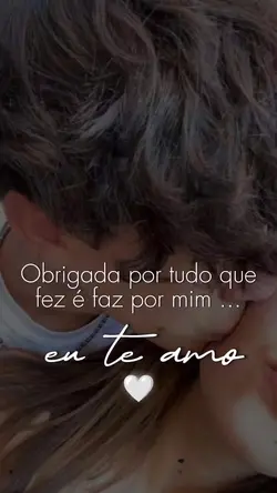 obrigada meu amor 