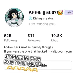 TYSMMM YOU GUYSS