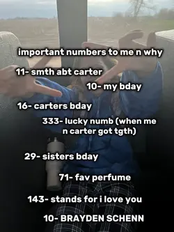 fav numbers🤫🧏🏻‍♀️