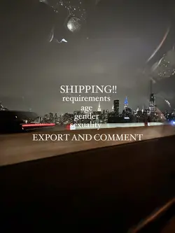 shipping!
