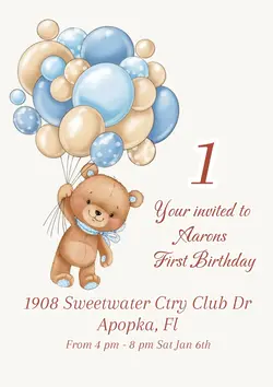 Birthday invitation