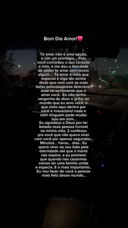 Bom dia amor!